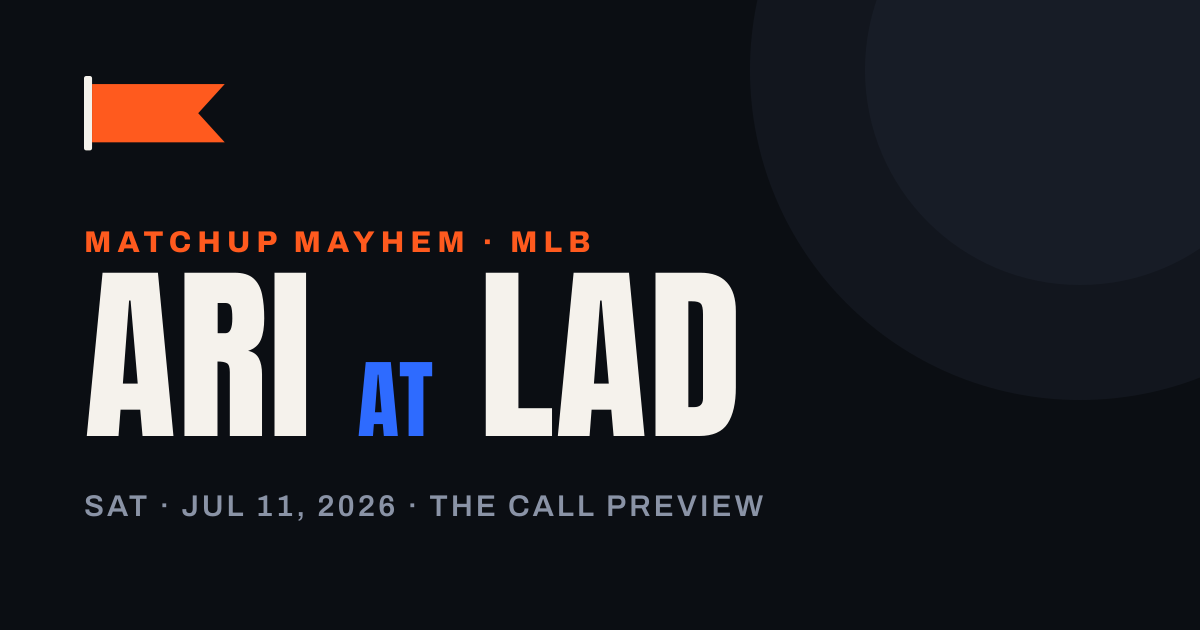 Matchup Mayhem: Yamamoto Meets the Diamondbacks Team That Just Punched the Dodgers — matchup card