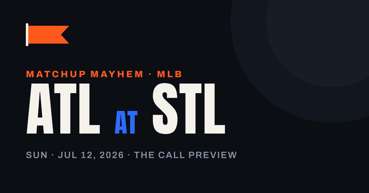 Matchup Mayhem: Braves-Cardinals Finale Flips to St. Louis on the Dustin May Card — matchup card