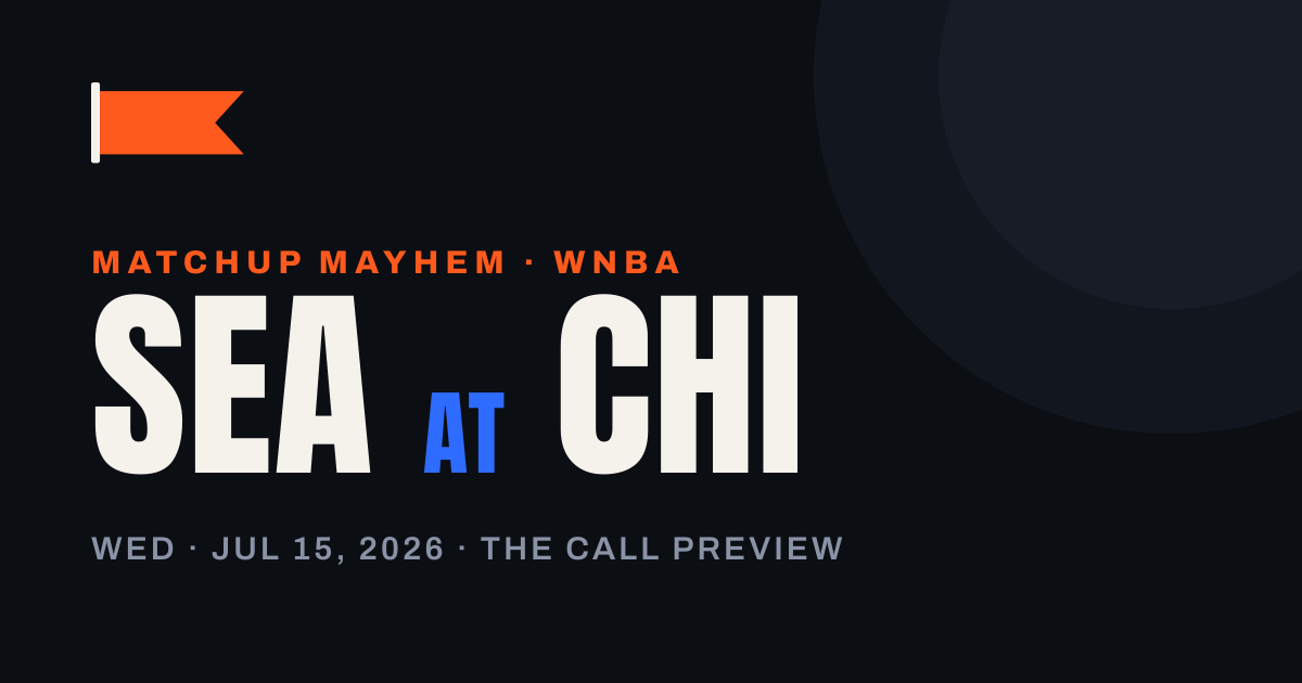Storm at Sky: Chicago Is Down Five Rotation Players and Still a 62.7% Favorite — matchup card
