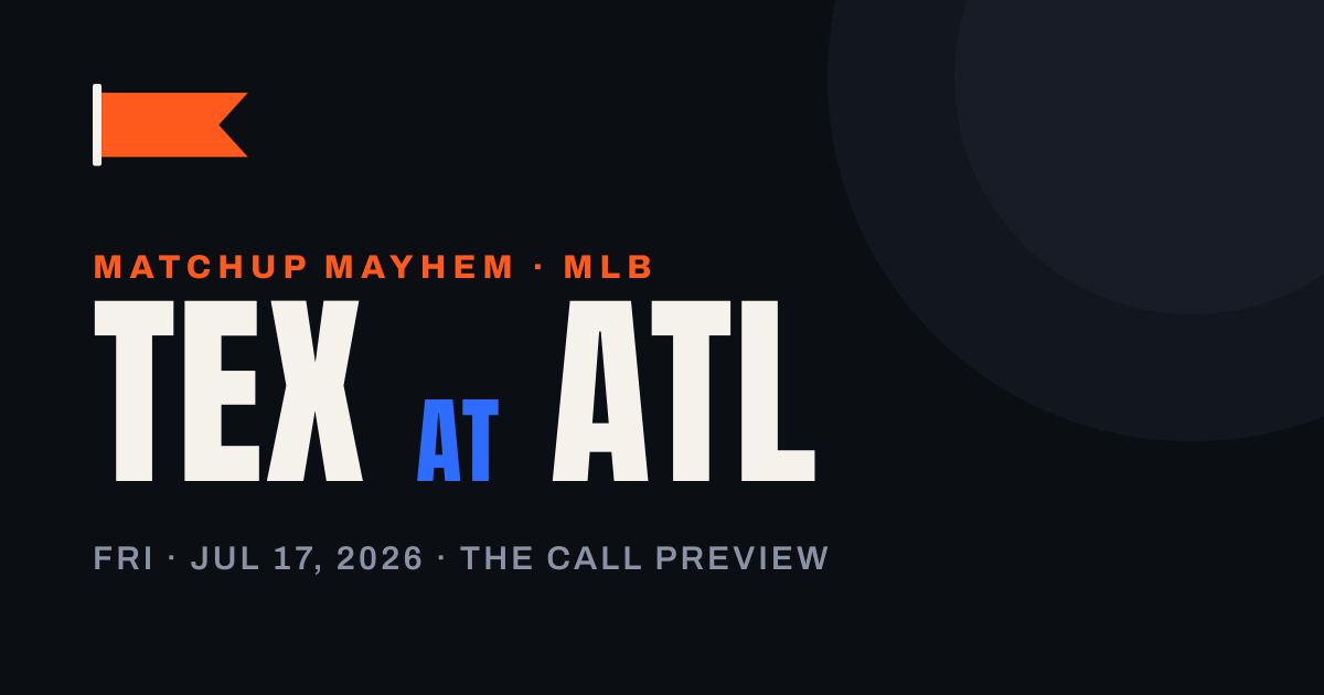 Rangers at Braves: Chris Sale Is Making History, and Neither Team Has Its Superstar — matchup card