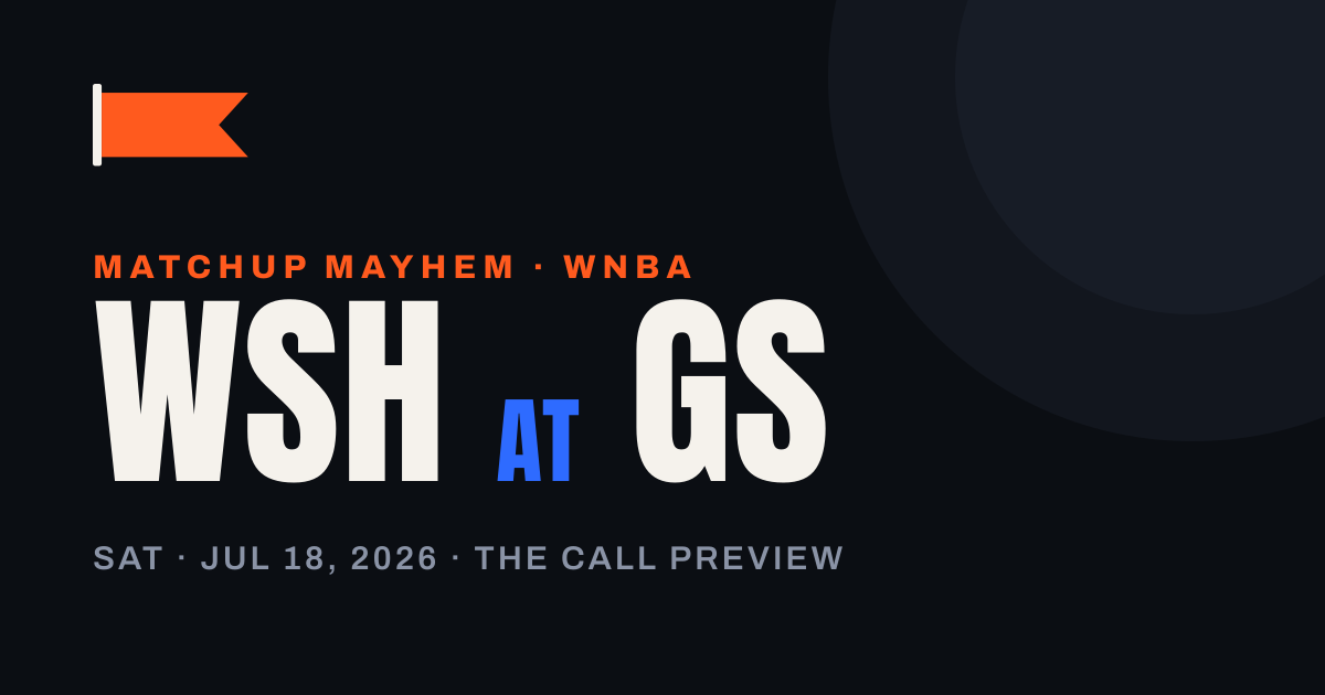 Mystics at Valkyries: Three Days Ago This Gap Was 91 Points. Tonight It's 297. — matchup card